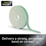 Scotch Indoor Mounting Tape, 0.75-in x 350-in, White, Holds up to 10 lbs, 2-Rolls, ships in e-ecommerce packaging - Image 2